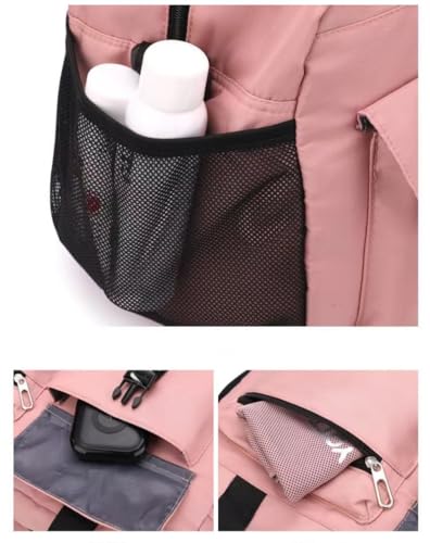 New Sports Tote Gym Travel Luggage Shopping Delivery Weekend Camping Overnight Bag(pink)4