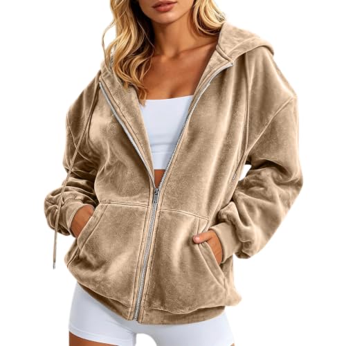 Sudadera con capucha y forro polar con cremallera para los días fríos de invierno