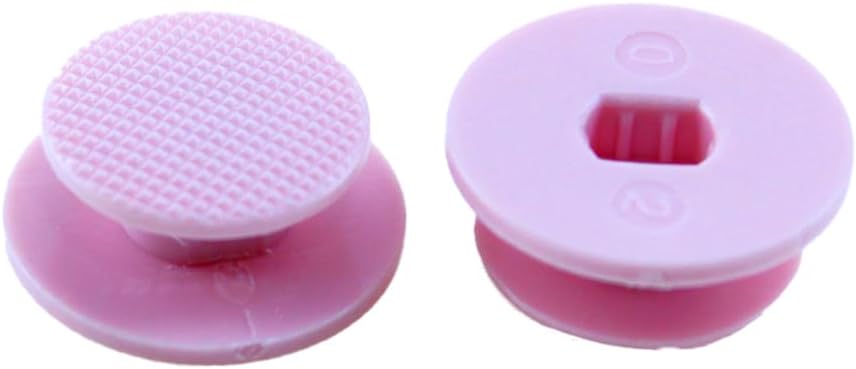 2Pcs Replacement Analog Joystick Stick Cap Cover Button for PSP 2000 3000 Slim Console Thumb Stick Caps Repair Part (White)