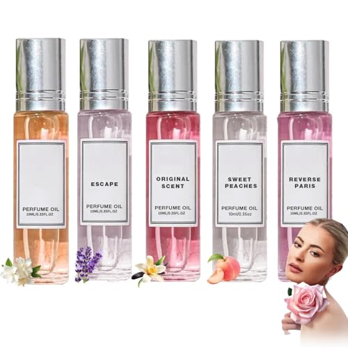 5Pcs Enhanced Scents Pheromone Perfu/me Charming Fragrance Pheromones Long-Lasting Pheromone Scent Classically Charming Pheromone Perfu/me Woman Perfu/me Body Mist for ladies Travel Size Perfume