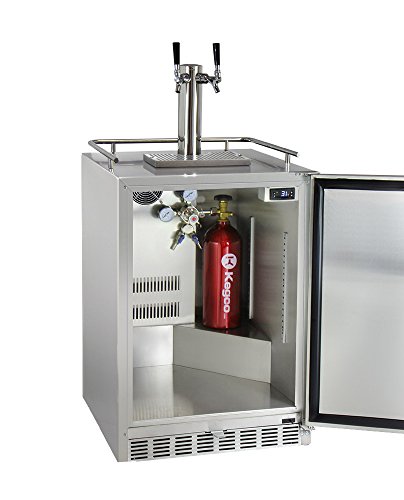 Kegco Kegerator 24" Wide Dual Tap Stainless Steel Undercounter Beer Dispenser Hk38Ssu-2 #TOP2