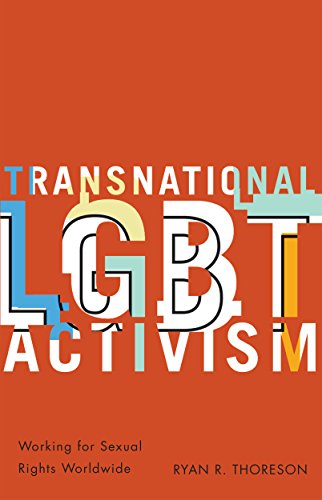 The cover of Transational LGBT Activism. The background is red and the letters are white. 