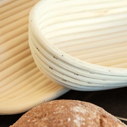 Gärkörbchen SIDCO für Brotteig – Peddigrohr oval, 1,0 kg