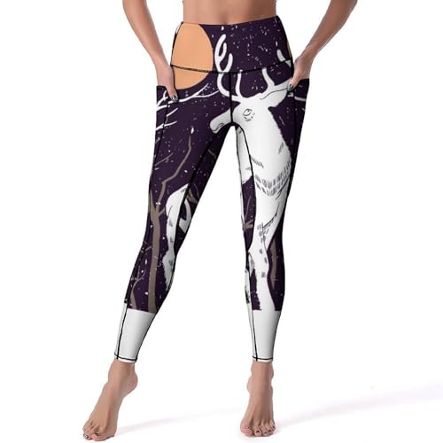 Leggings pour fitness taille haute Elan Blanc De La Forêt gym