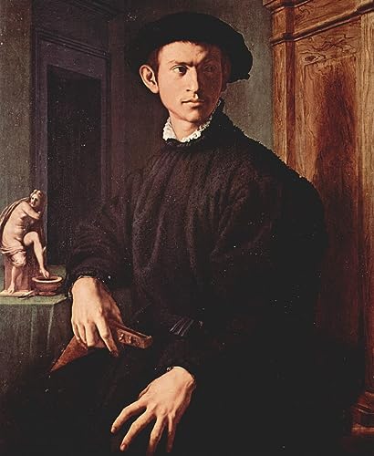 Impression d'affiches haut de gamme portrait jeune homme au luth Agnolo Bronzino