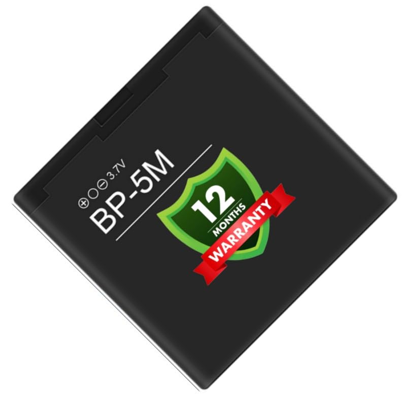 Image of Original BP-5M Battery Compatible for Nokia 5610 XM | 5700 | 5700 XM | 6110 Navigator | 6220 Classic | 6500 Slide | 8600 Luna | 7390 - (900mAh) - 1 Year Warranty