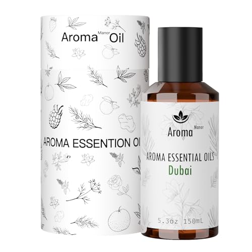 Difusor de fragancia de hotel – Dubai – Lujoso aceite difusor de aromaterapia inspirado en hoteles para el hogar – gálbano, sándalo – para difusor, humidificador, dispositivo ultrasónico