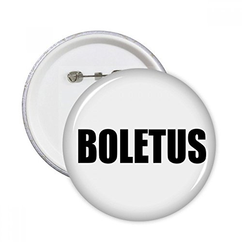 Badge Boletus vêtements décoration, petit pin's rond multicolore motif aliments