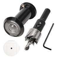 Türspion,Spion,Türspione,Türspion Mit Sichtschutz200° Weitwinkel Optische Glaslinsen Bohrloch,Mit 16 Mm Bohrer,Messing Spion Mit Bohrer Einstellbare Länge Türspion Aus Messing Für 35-60mm Dicke Türen