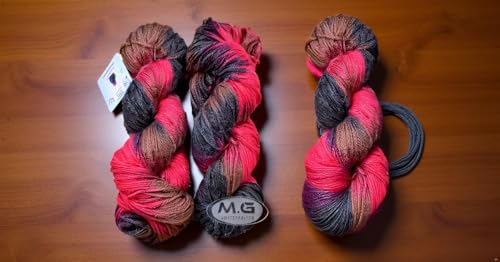 M.G ENTERPRISE Glow Knitting Yarn Wool, Mehroon 80 GMS Woolen Crochet Yarn Thread. Best Used with Knitting Needles, Crochet Needles-RO Art-BII