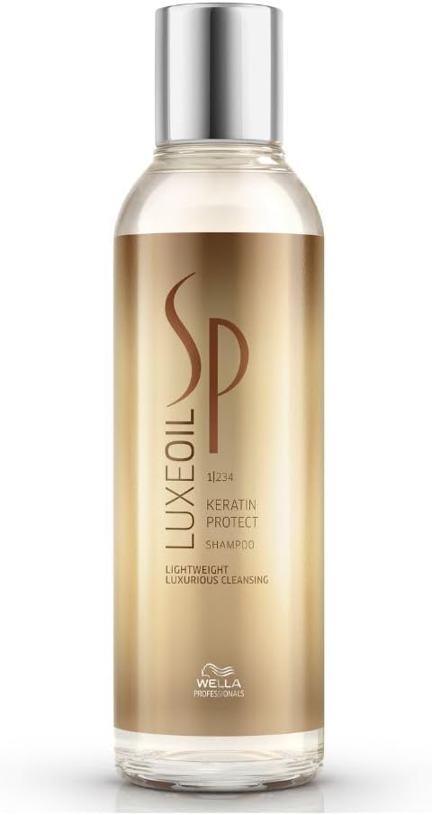 SP LuxeOil Keratin Protect Shampoo | Lightweight Luxurious Cleansing | Hair Strengthening | With Argan, Jojoba & Almond Oil | 200ml