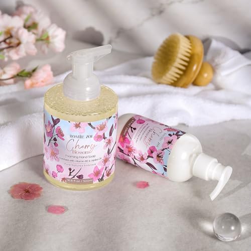 Image of ROMIIE ZOI Foaming Hand Soap, Cherry Blossom, 500ml / 16.8fl.oz | With Gift Box, Gentle cleansing, nourishes skin without drying
