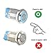 Thlevel 6Pcs Interruptor de Botón de Enganche Autoblocante con LED 12V 12mm...