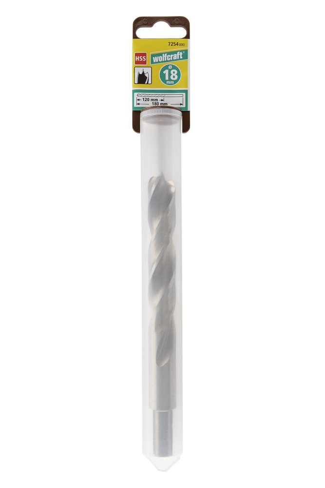 wolfcraft HSS Wood Twist Drill Bit "Professional", diameter 18 mm I 7254000 I For drilling into very hard woods - Image 2