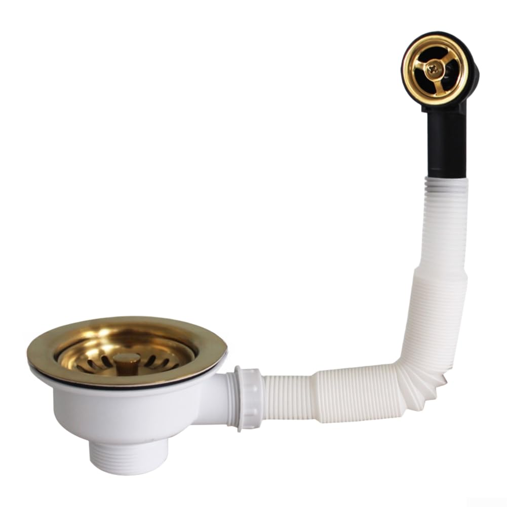 Desagüe Fregadero Cocina Ajustable Ø40mm Anti Desagüe Fregadero