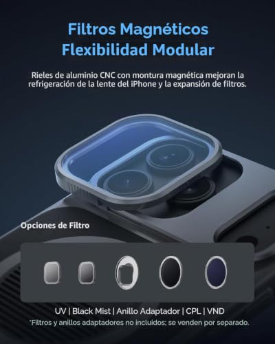 Empuñadura magnética para iPhone 17 Pro que soluciona la falta de batería y luz en tus vídeos 5