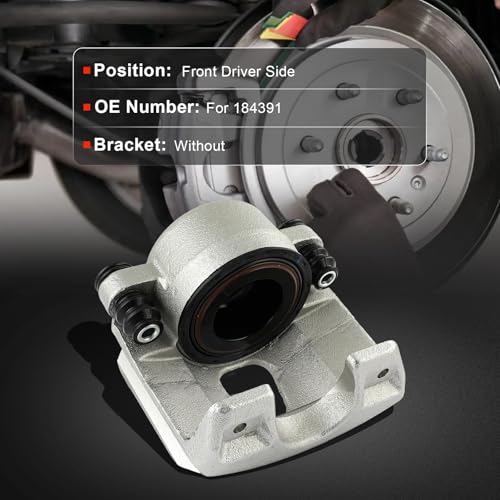 Image of cciyu Front Left Disc Brake Caliper w /o Bracket For Ford Model - For Bronco, For E-150, For E-150 Club Wagon, For E-150 Econoline, For E-150 Econoline Club Wagon, For F-150 184391 Front Driver Side