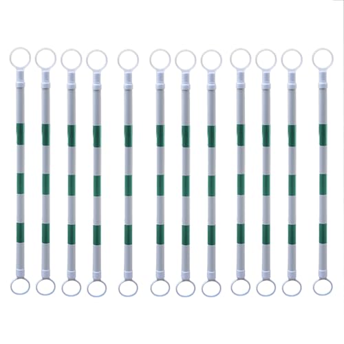 WEKONUMEX Conos de tráfico retráctiles, Paquete de 12 Conos de tráfico retráctiles Multicolores de 1,2 a 2 m