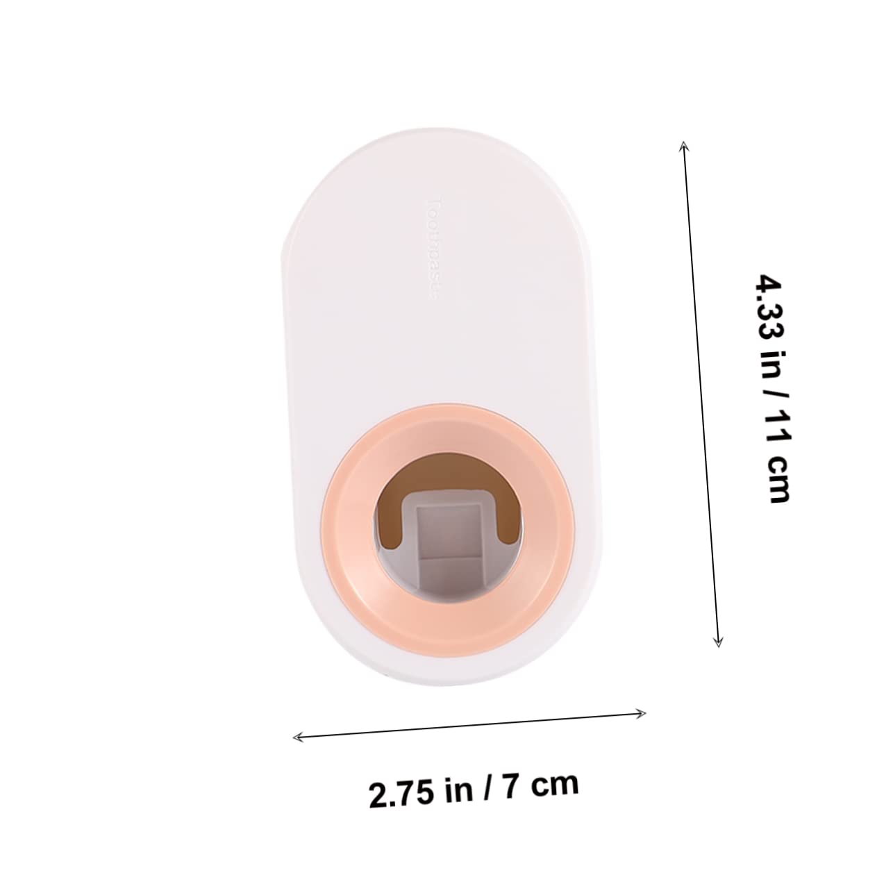 FOMIYES Othpaste Squeezer Holder Automatic Dispenser Wall-Mounted Nail- Sturdy Safe No-Tool Easy Install