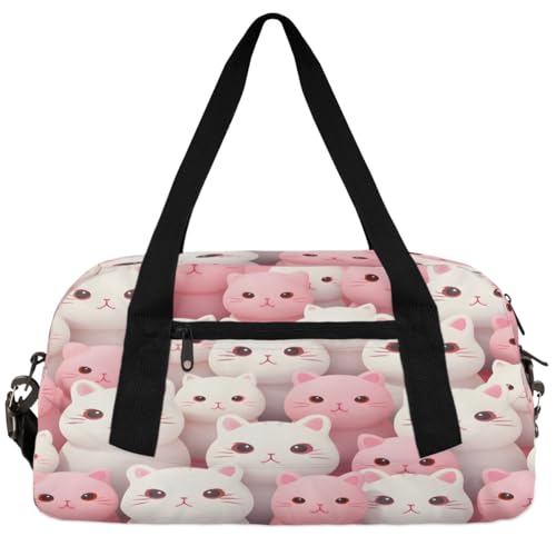 Pet Cat Kids Duffle Bag Boys Girls Small Sport Dance Gym Bag for Overnight Travel Weekender Carry On