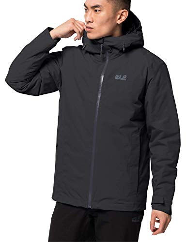 Jack Wolfskin Herren ARGON STORM JACKET M wasserdichte Winterjacke, black,...