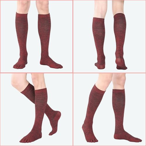 3 Pairs cool-max Compression Toe Socks for Women 15mmHg Circulation Support Socks for Athletic4