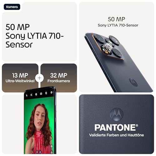 Motorola Edge 70 Fusion Smartphone 50-MP-Kamera 8-256 GB Silhouette
