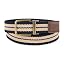 Tan/Navy Stripe