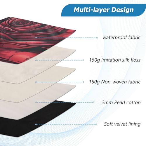Funda para portátil 13-14 pulg diseño rosa, impermeable y resistente miniatura 4