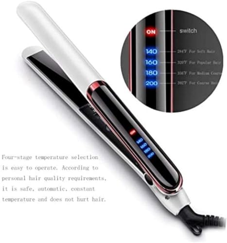 Plancha para el cabello de cerámica con temperatura ajustable - Color Negro miniatura 4