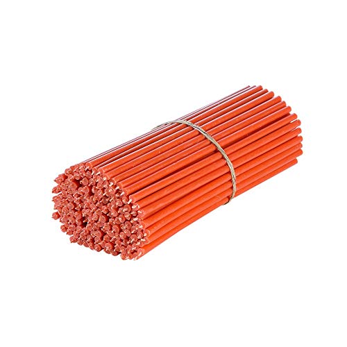 Danilovo Ritual - Velas de cera de abeja (rojo) para decoración de mesa de boda, no tóxicas, sin hollín, sin goteo, larga y sostenible, N40, altura: 26,5 cm, diámetro de 7,15 mm (50 unidades - 500 g)