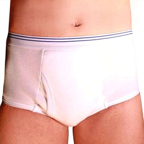 Petey's Washable Incontinence Underwear for Men (Ultimate Protection - 20oz) - Reusable Men's Briefs for Overnight Protection (Large (38