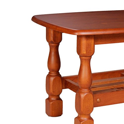 Image of Woodness Kota Solid Wood Coffee Table (Matte, Dark Oak)