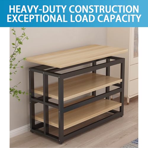 Image of Metal Fish Tank Stand, 40-Gallon Aquarium Stand, Sturdy and Slip-resistant, Easy to Clean, Built to Last, Ideal for Offices and Living Rooms(Style C,55x35cm /21.7x13.8in)