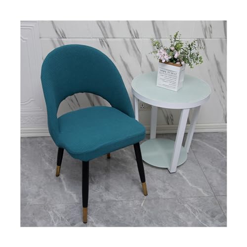 Housse de chaise salle à manger extensible lot de 6 avec dossier incurvé et creux