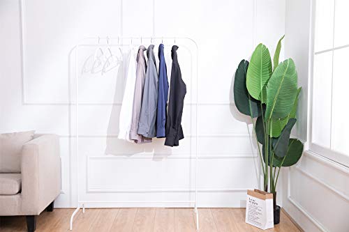 Cocomaya HJMJ002-USA 16.5 Inch White No Shoulder Bumps No Mark Non-Slip Rubber Coated Contour Metal No Bumps Hanger, Sweater Hanger thumb #6