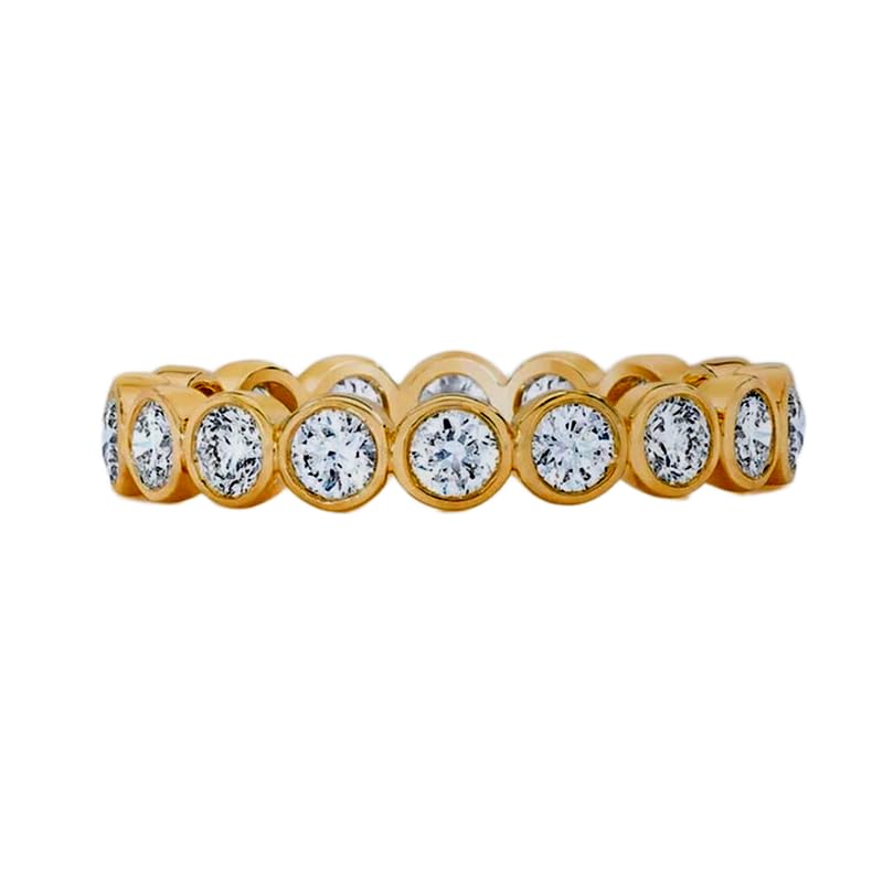 Bague d'éternité en argent 925 plaqué or le cadeau idéal pour sceller une promesse