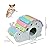 Andiker DIY Hamster Toys 3 Pack, Small Rainbow Hamster House, Hamster Swing, Hamster Seesaw for Small Pet Habitat Decor, Exercise Play Toy for Drawf Hamsters, Gerbil, Golden Silk Bear, Rats (snail)