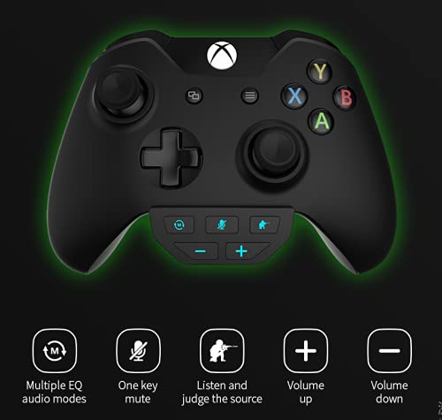 Wzmacniacz dźwięku z wieloma korektorami dźwięku adapter do słuchawek kompatybilny z Xbox One Series X/S adapter do słuchawek audio kompatybilny z zestawem słuchawkowym Xbox, sterowanie
