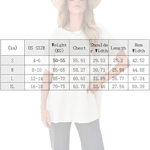 Loose-Fit Crewneck Knit Pullover Top, Casual Loose-Fitting Drop-Shoulder Short-Sleeved Top, Summer Tunic Sweaters2
