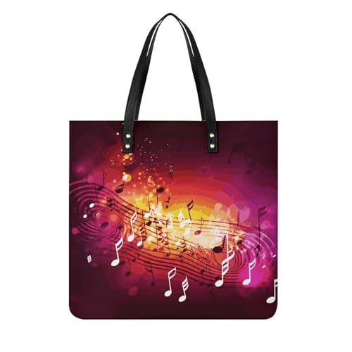 Sac à main léger motif musique idéal pour vos sorties et grands achats