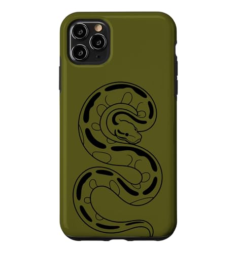 Ball Python Sketch �~�j�}���X�g�� - �O���[�� �X�}�z�P�[�X iPhone 11 Pro Max �p