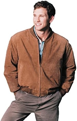 REED Men’s Baseball Suede Leather Jacket (Imported)