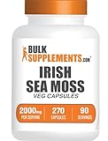 BulkSupplements.com Irish Sea Moss Capsules - Sea Moss Supplement, Irish Sea Moss - Gluten Free, 3 Capsules per Serving (2000mg), 240 Count (Pack of 1)