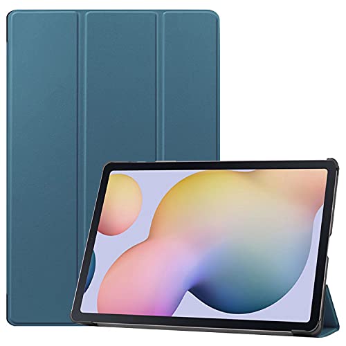 TINGYR Funda para Honor Pad X8 Lite Funda Tableta, Piel, Soporte Plegable, Protección Todo Incluido, Carcasa para Honor Pad X8 Lite.(Verde Oscuro)