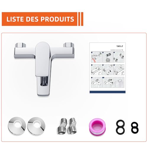 Mitigeur de douche pour baignoire BELZ anti-reflux d'eau - 8