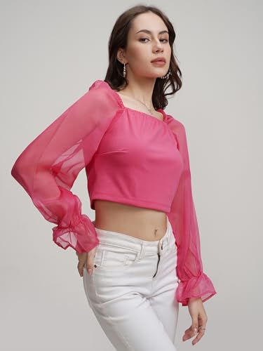 Image of Tokyo Talkies Women's Solid Regular Fit Shirt