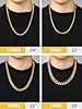 PROSTEEL Gold Plated Mens Cuban Chain, 6mm Miami Curb Chunky Necklace, 24 Inches, 316L Stainless Steel (Send Gift Box) #3