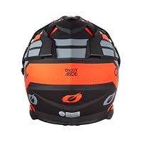 O'NEAL | Motorradhelm | Enduro Motorrad | Ventilationsöffnungen für maximalen Luftstrom & Kühlung, integrierte Sonnenblende | Sierra Helmet R V.24 | Erwachsene | Schwarz Weiß Grau | Größe L – Ansicht 4