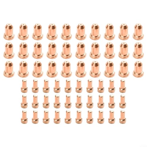 PT-80 PT80 IPT-80 Plasma Cutter Torch Electrode, 1.2mm Tips 30pcs 52558 WSP-061002 and 30pcs 51311.12 WSP-061004, Plasma Cutting Torch Electrode Consumables